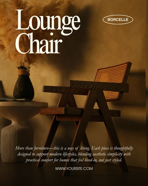 lounge chair, accent chair, armchair, living room chair, upholstered chair, modern chair, furniture chair, brand awareness, product launch, lifestyle, editorial, luxurious, warm, brown, neutral